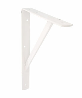 amig Plankdrager/planksteun van metaal - gelakt wit - H500 x B325 mm - Tot 185 kg - Plankdragers