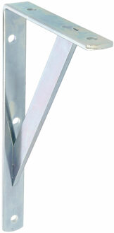 amig Plankdrager/planksteun van metaal - gelakt zilver - H200 x B125 mm - Tot 320 kg