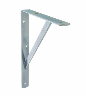 amig Plankdrager/planksteun van metaal - gelakt zilver - H300 x B225 mm - Tot 260 kg