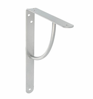 amig Plankdrager/planksteun van metaal - gelakt zilvergrijs - H200 x B150 mm - Tot 105 kg