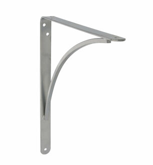 amig Plankdrager/planksteun van metaal - gelakt zilvergrijs - H200 x B150 mm - Tot 75 kg