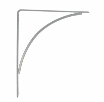 amig Plankdrager/planksteun van metaal - gelakt zilvergrijs - H250 x B200 mm - Tot 65 kg