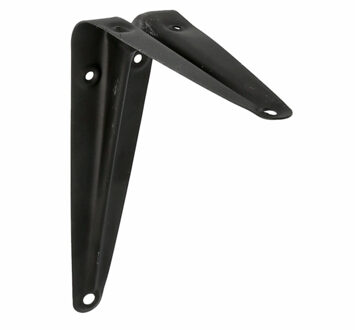 amig Plankdrager/planksteun van metaal - gelakt zwart - 150 x 125 mm