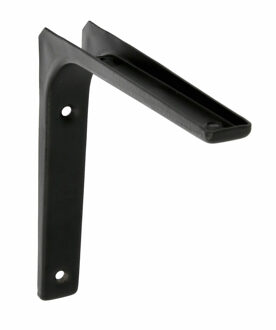 amig Plankdrager/planksteun van metaal - gelakt zwart - H125 x B125 mm