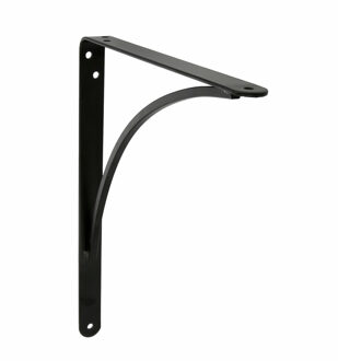 amig Plankdrager/planksteun van metaal - gelakt zwart - H150 x B125 mm - Tot 105 kg - Plankdragers