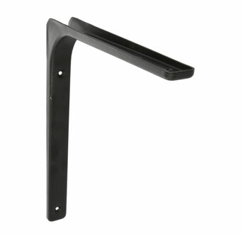 amig Plankdrager/planksteun van metaal - gelakt zwart - H200 x B250 mm