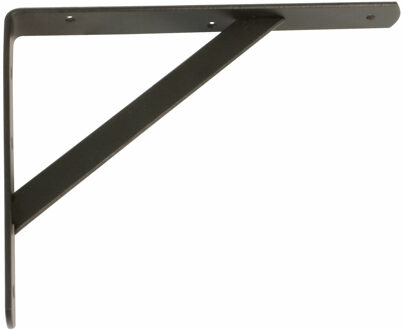 amig Plankdrager/planksteun van metaal - gelakt zwart - H250 x B200 mm - Tot 320 kg