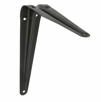 amig Plankdrager/planksteun van metaal - gelakt zwart - H250 x B200 mm