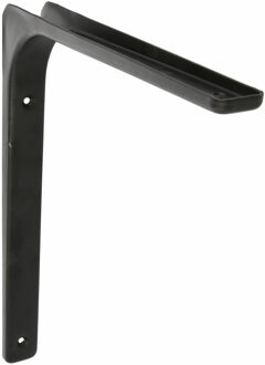 amig Plankdrager/planksteun van metaal - gelakt zwart - H250 x B300 mm