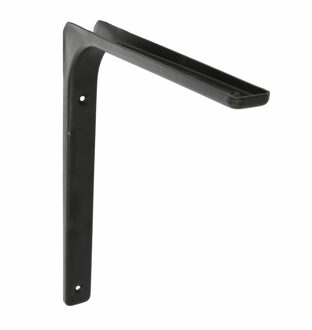 amig Plankdrager/planksteun van metaal - gelakt zwart - H250 x B350 mm
