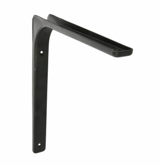 amig Plankdrager/planksteun van metaal - gelakt zwart - H300 x B400 mm