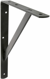 amig Plankdrager/planksteun van metaal - gelakt zwart - H400 x B275 mm - Tot 225 kg