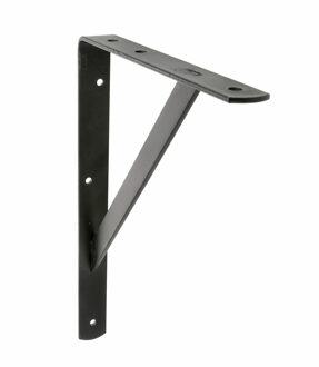 amig Plankdrager/planksteun van metaal - gelakt zwart - H500 x B325 mm - Tot 185 kg