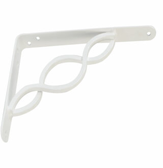 amig Plankdrager/steun/beugel Decoratief - metaal - wit - H150 x B125 mm - Tot 195 kg
