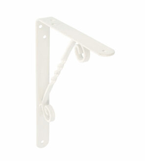 amig Plankdrager/steun/beugel Decoratief - metaal - wit - H200 x B150 mm - Tot 110 kg