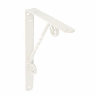 amig Plankdrager/steun/beugel Decoratief - metaal - wit - H250 x B200 mm - Tot 60 kg
