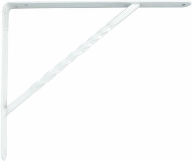 amig Plankdrager/steun/beugel Spiraal - metaal - wit - H150 x B125 mm - Tot 300 kg