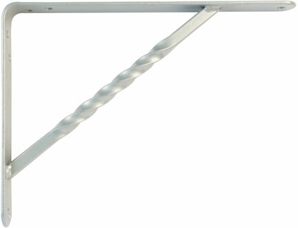 amig Plankdrager/steun/beugel Spiraal - metaal - zilver - H150 x B125 mm - Tot 300 kg