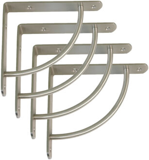 amig Plankdrager/steun Heavy Support - 4x - metaal - zilver - H170 x B170 mm - Tot 180 kg