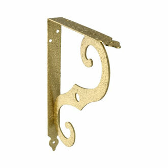 amig Plankdrager/steun/muurbeugel Barok - metaal - messing - H150 x B115 mm - Tot 90 kg