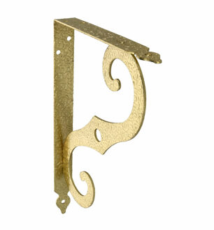 amig Plankdrager/steun/muurbeugel Barok - metaal - messing - H250 x B190 mm - Tot 100 kg