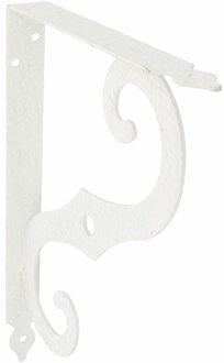 amig Plankdrager/steun/muurbeugel Barok - metaal - wit - H150 x B115 mm - Tot 90 kg