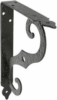 amig Plankdrager/steun/muurbeugel Barok - metaal - zwart - H150 x B115 mm - Tot 90 kg