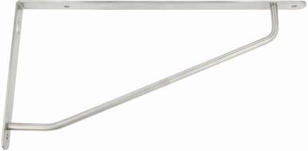 amig Plankdrager/steun/muurbeugel - rvs metaal - zilver - H120 x B240 mm - Tot 65 kg