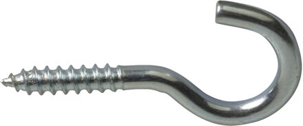 amig Schroefhaken - 26x - verzinkt staal - 23 mm - zilver - DHZ ijzerwaren - A merk kwaliteit