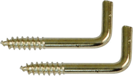 amig Schroefhaken - 44x - staal - 30 mm - goud - DHZ ijzerwaren - A merk kwaliteit
