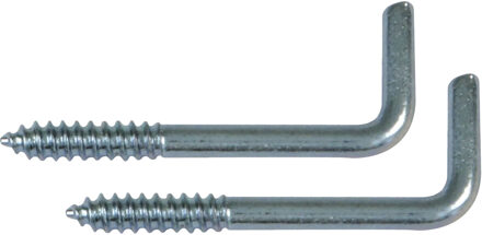 amig Schroefhaken - 52x - staal - 30 mm - zilver - DHZ ijzerwaren - A merk kwaliteit