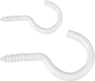 amig Schroefhaken Set - 38-delig - staal - wit - DHZ ijzerwaren - A merk kwaliteit