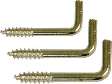 amig Schroefhaken Set - 48 delig - staal - goud - DHZ ijzerwaren - A merk kwaliteit