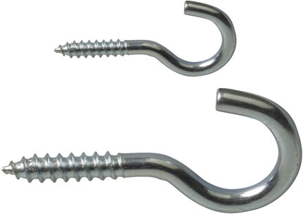 amig Schroefhaken Set - 68-delig - verzinkt staal - zilver - DHZ ijzerwaren - A merk kwaliteit