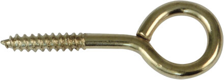 amig Schroefogen - 21x - staal - 30 mm - goud - DHZ ijzerwaren - A merk kwaliteit