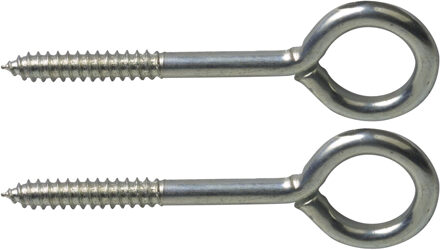 amig Schroefogen - 38x - staal - 40 mm - zilver - DHZ ijzerwaren - A merk kwaliteit