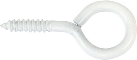 amig Schroefogen - 6x - staal - 50 mm - wit - DHZ ijzerwaren - A merk kwaliteit