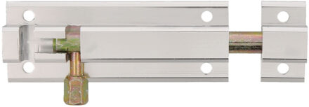 amig schuifslot - aluminium - 15 cm - zilver - deur - schutting - raam - plaatgrendel