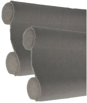 amig Tochtstrip - 2x - tochtwering - grijs - foam - 100 x 3,5 cm - deur tochtstopper