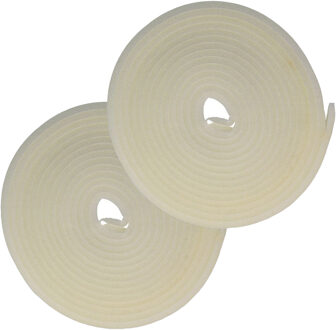 amig Tochtstrip - 2x - tochtwering - wit - zelfklevend - universeel - 10 m x 12 mm x 6 mm - Tochtstrippen