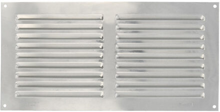 amig Ventilatierooster/muurrooster - 150 x 300mm - aluminium - zilver - schoepenrooster