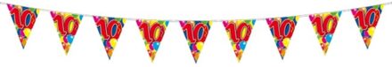 Amigo 10 jaar slinger balloons - 10 meter Multikleur