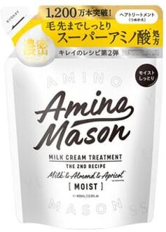 Amino Mason Moist Milk Cream Hair Treatment 400ml Refill