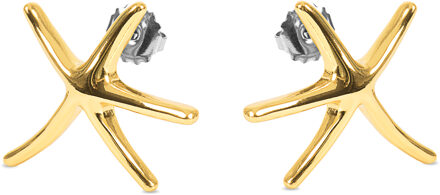 Amiri Oorbellen afgewerkt in 18 Kts Geel Goud - One Size