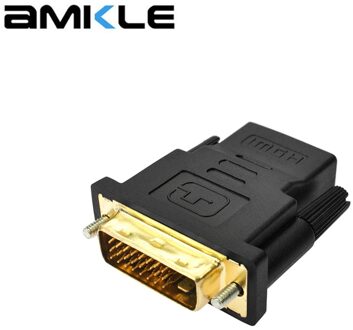 Amkle 24 + 1 Pin Dvi Hdmi Adapter Vergulde Hdmi/F Naar Dvi/M Video Converter 1080P Voor PS3 Projector Hdtv