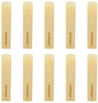 Ammoon 10-Pack Stukken Sterkte 1.5 / 3.0 Bamboe Rieten Bb Tenor Saxofoon Klarinet Sax Accessoires Strength 1.5