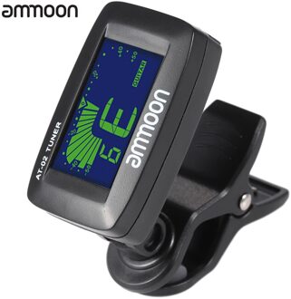 Ammoon AT-02 Top Gitaar Tuner Clip Op Tuner Universele Digitale Elektrische Tuner voor Chromatische Gitaar Bas Ukulele Viool