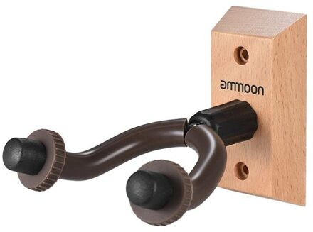 Ammoon GH-01 Gitaar Hanger Houten Muurbevestiging Haak Houder Akoestische Gitaar Keeper Voor Elektrische Gitaren Bass Ukulele
