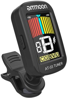 Ammoon Op-03 Clip-Op Elektrische Gitaar Tuner Kleur Lcd-scherm 360 Draaibaar Voor Gitaar Bas Viool Chromatic ukulele Universele