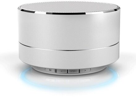 AMOBSAT A10 Draagbare Bluetooth Draadloze Luidspreker met MICROFOON Handfree Bellen LED Light TF Card CNC Mini Speaker Voor Samsung PC iPhone Overigen